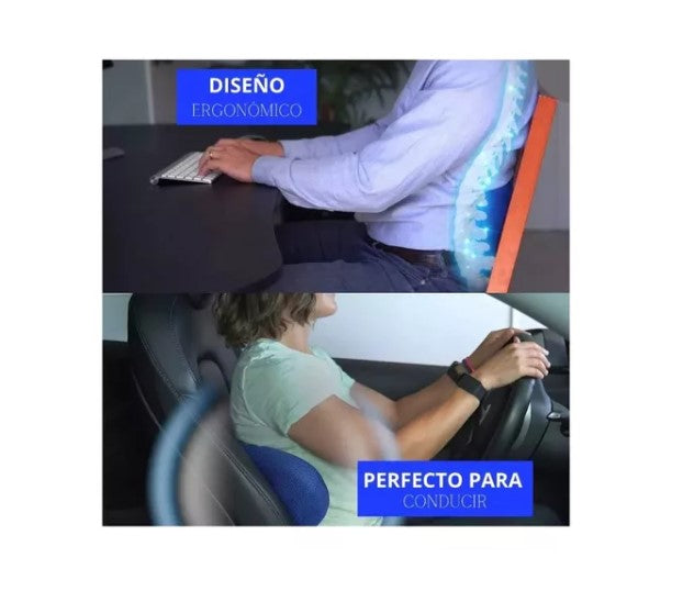 Cojín lumbar con malla transpirable