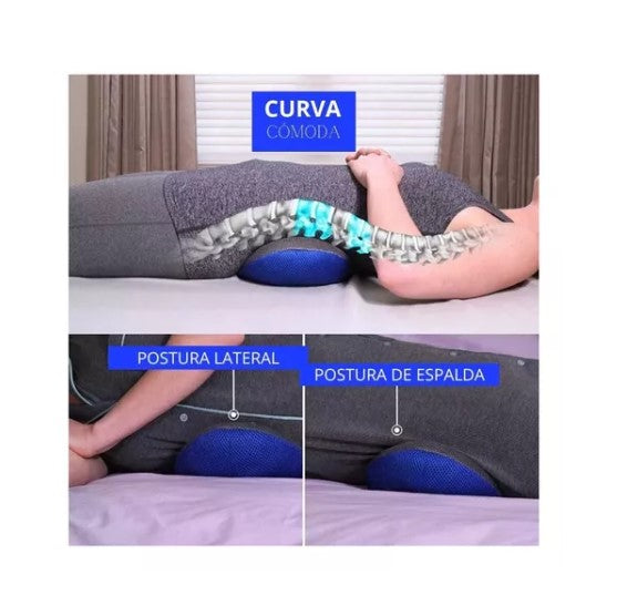 Almohada de apoyo lumbar para silla y cama