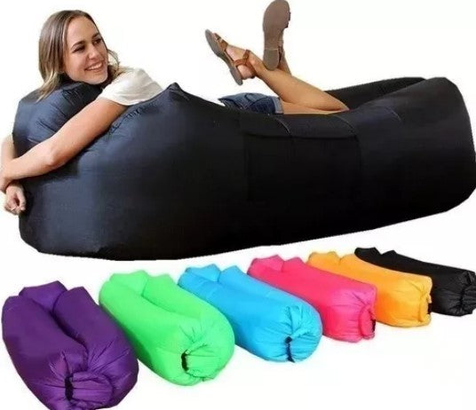 Sillón inflable tumbona para playa y camping
