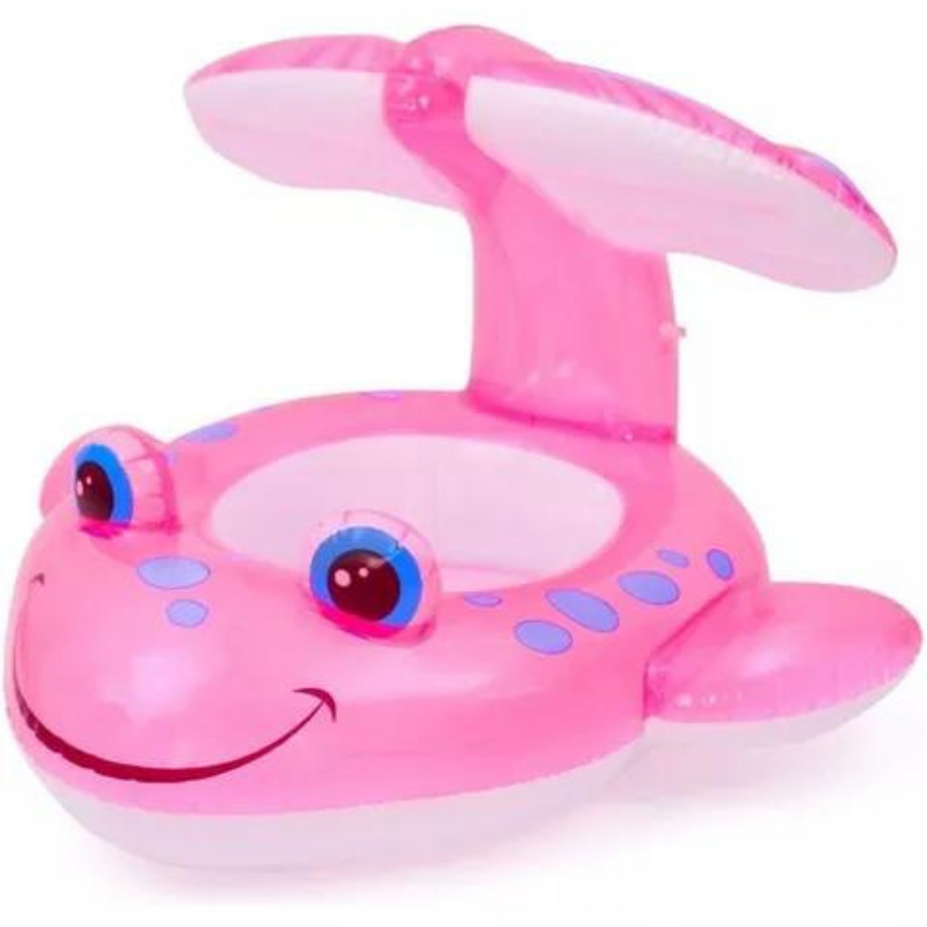 Flotador ballena con techo
