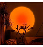 Efecto sunset lamp en la pared
