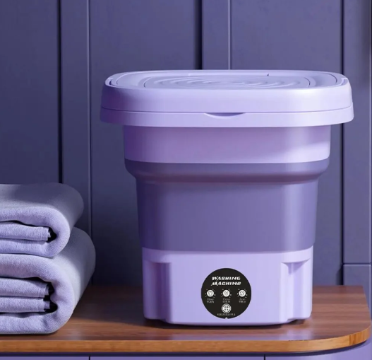 Mini lavadora plegada para guardar