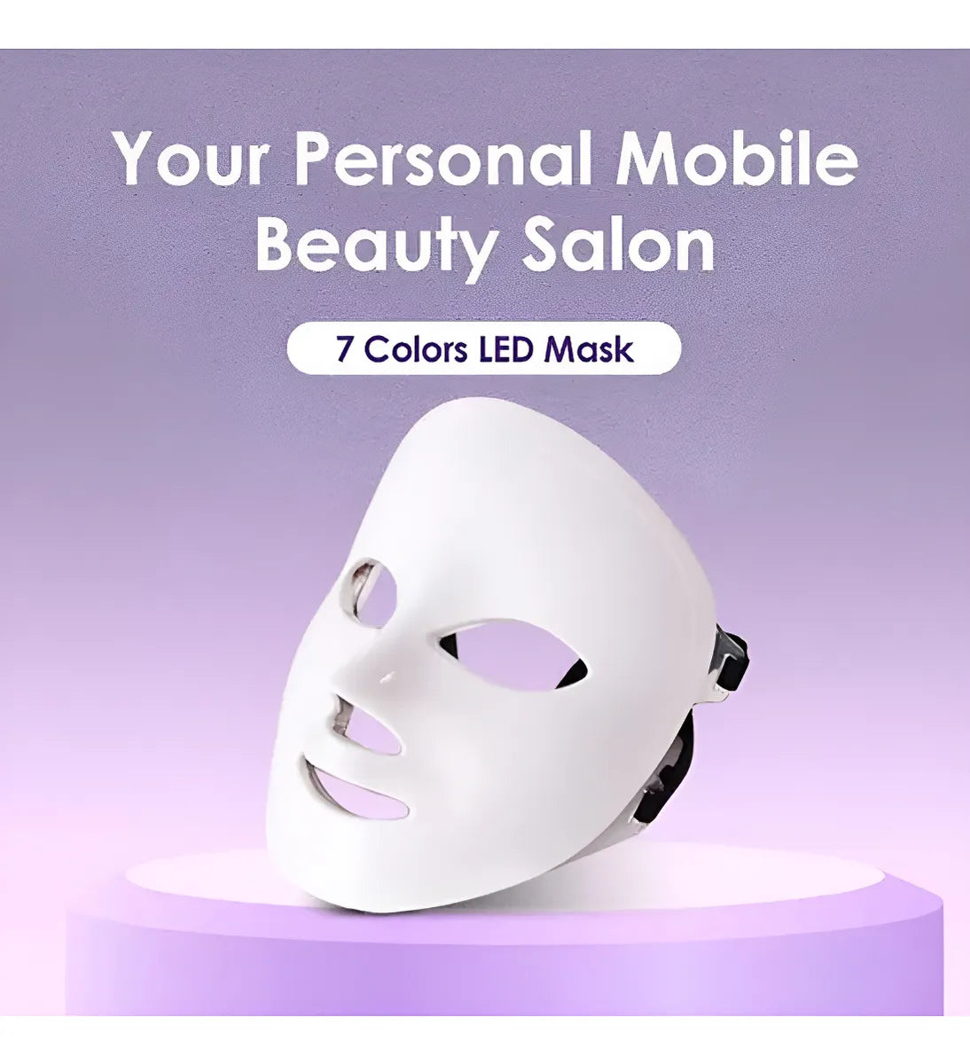 Máscara LED facial