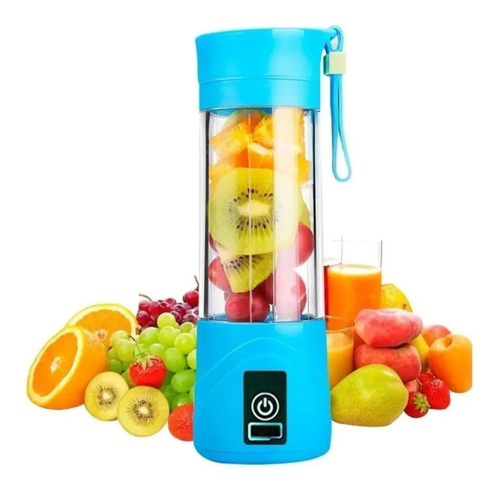 Licuadora portátil con fruta