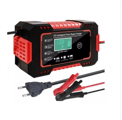 Cargador de batería para auto y moto con pinzas