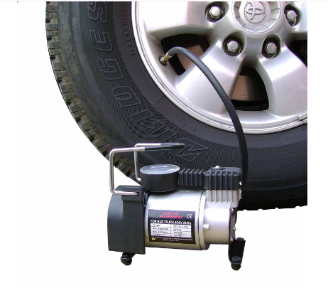 Compresor de aire portátil 12V con manómetro