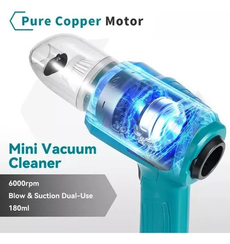 Aspiradora inalámbrica para auto con accesorios