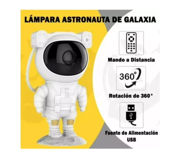 Astronauta proyectando estrellas