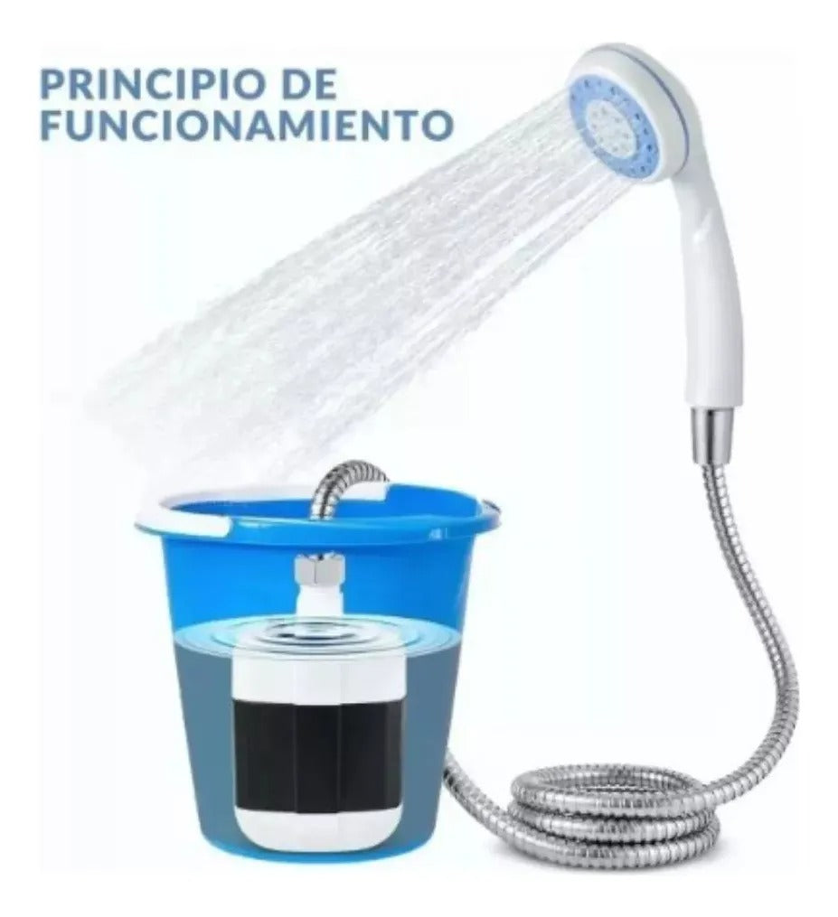 Ducha portátil con bomba sumergible