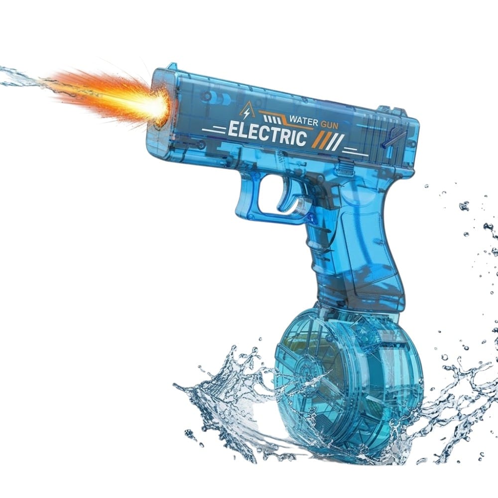 Pistola de agua eléctrica azul