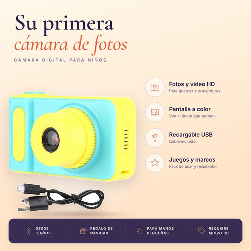 Cámara Digital para Niños HD
