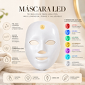 Máscara LED Facial de 7 Colores