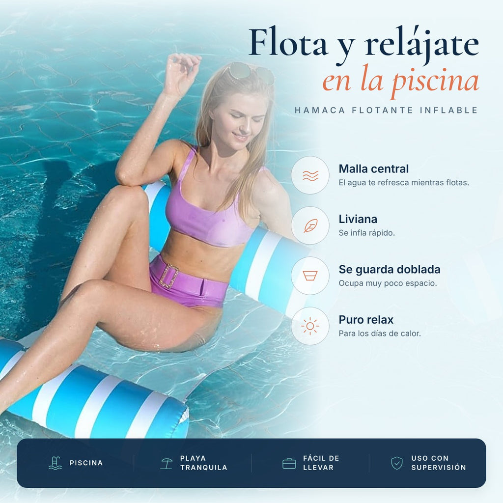 Hamaca flotante inflable