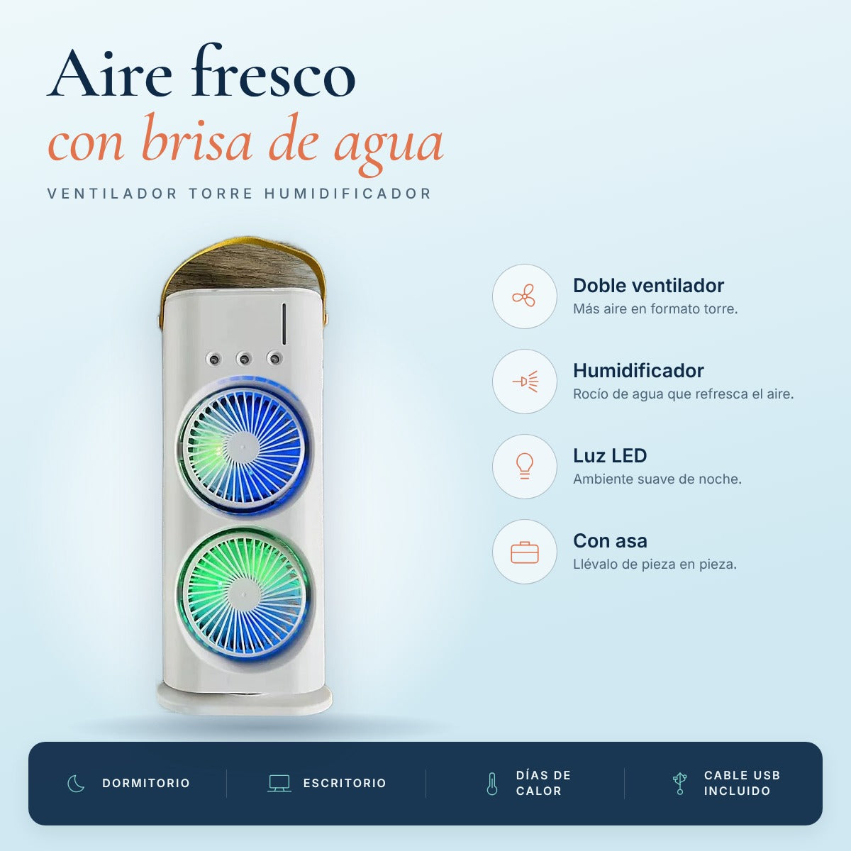 Ventilador torre humidificador
